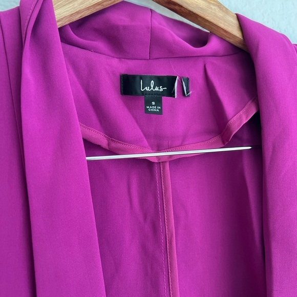 NWOT  Blazer Bundle Miss Punctuality Magenta Lightweight Blazer White & Magenta - Picture 7 of 10